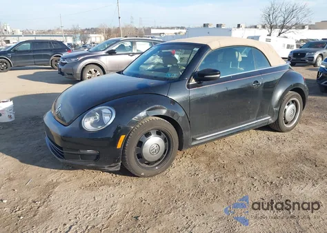 2013 Volkswagen Beetle 2.5L из США, поврежденный, VIN 3VW5P7AT6DM818836